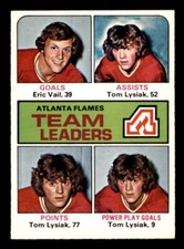 1975 OPC O-Pee-Chee Hockey #313 Flames Team Leaders NM/MT *e1