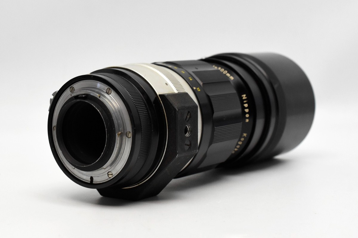 Nikon Nikkor-P Auto 1:4.5 f/300mm Lens Nippon Kogaku Japan with