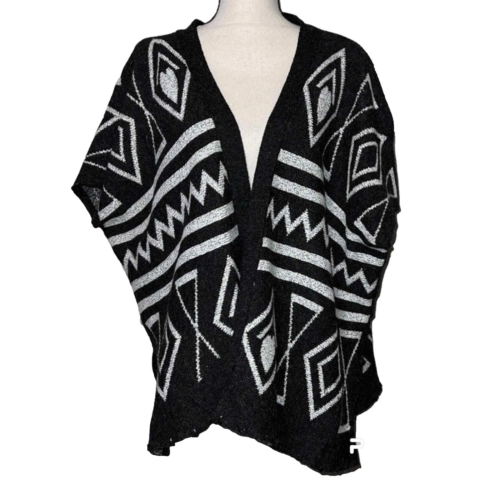 Geometric Poncho Coats, Jackets & Vests for Women