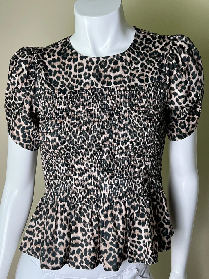 Blusa Joe’s Jean feminina leopardo elástica tamanho XL. (51)