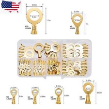 150/540pcs Ring Type Cable Bare Terminals Crimp Non-insulated Wire Connectors