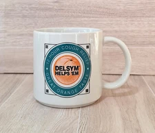 Delsym Helps 'Em Ceramic Mug 12 Hour Cough Relief Pharmaceutical Advertising