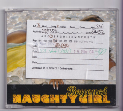 (KV8) Beyonce, Naughty Girl - 2004 DJ CD