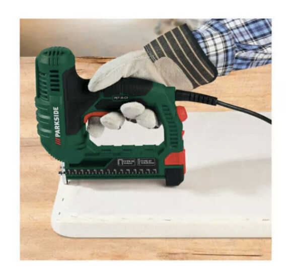 Electric Nailer Stapler PET 25 C3 30BPM With 500 Staples And 500 Nails