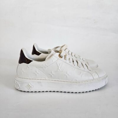 M*店様 ✨Louis Vuitton Time Out スニーカー37 白×ピ Louis Vuitton Time Out White Sneakèrs | eBay