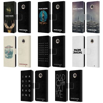 OFFICIAL IMAGINE DRAGONS KEY ART LEATHER BOOK WALLET CASE FOR MOTOROLA PHONES 2