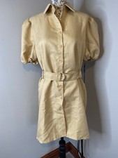 PrettyLittleThing size 8 stone puff sleeved dress