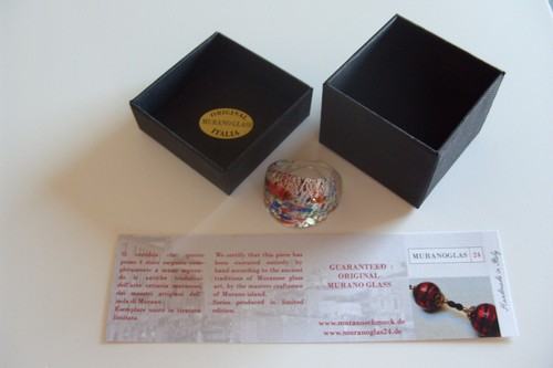 Verre De Murano Anneau verre de Murano original Bijoux PIÈCE UNIQUE - Imagen 6 de 6