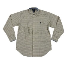 Polo Ralph Lauren Boy's Kid's Button-Down Long Sleeve Check Shirt with Pony