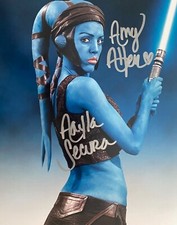 Star Wars Amy Allen Aayla Secura Autogramm 8x10 Foto - ORIGINAL signed