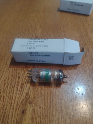 RCA ELECTRON TUBE. JAN  1S5. NOS. 12/75 BU1