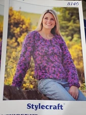 Stylecraft Alpine Knitting Pattern 8140 Sweater 32-44