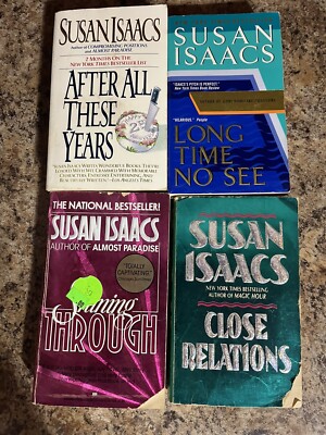 Susan Isaacs 4 Book Lot Shining Through Close Relations Long Time No Paperback
