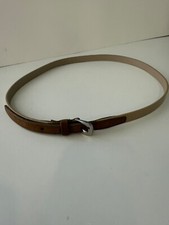 New! ELIE TAHARI Women's Brown Suede Leather Belt Size 38.5 in