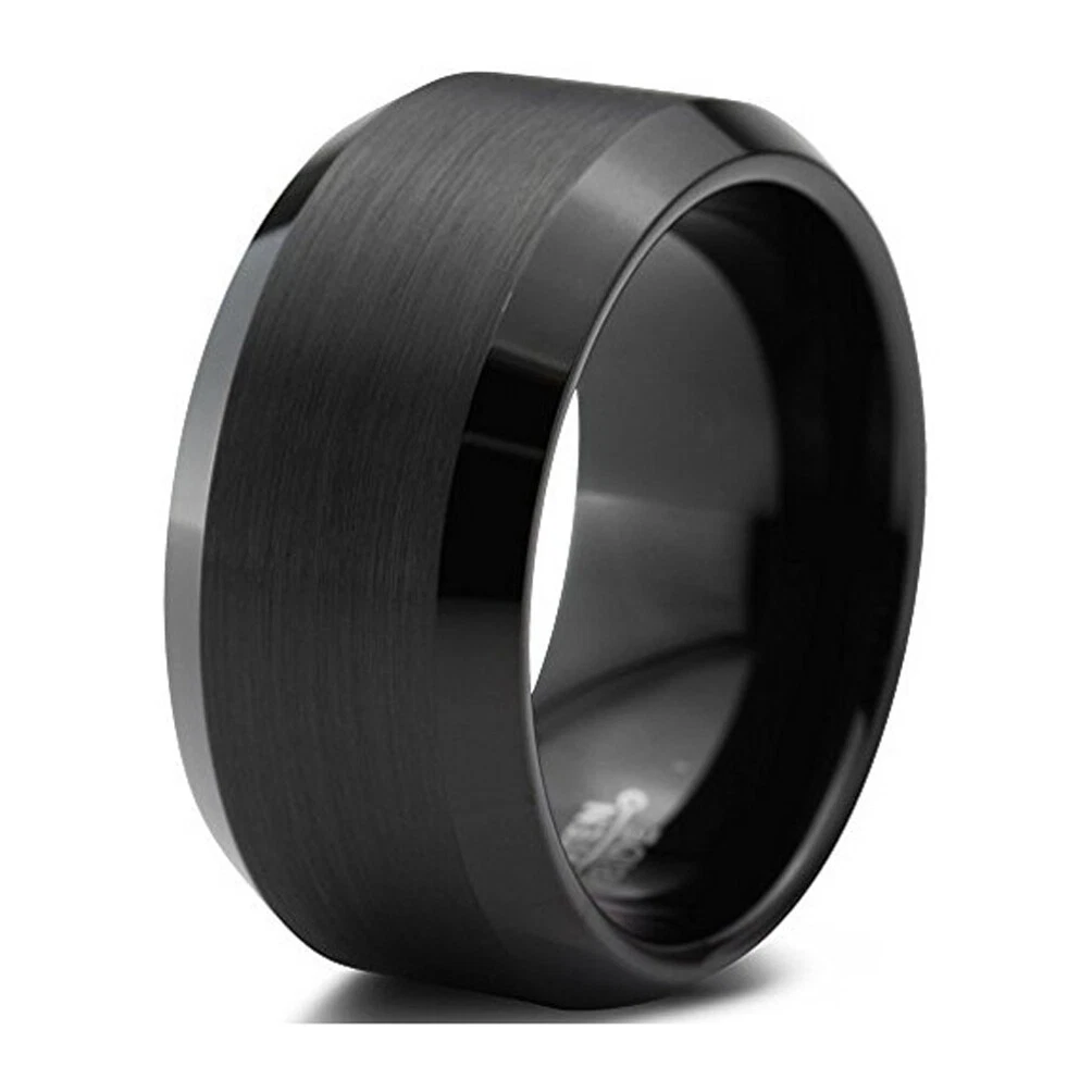 ASOS DESIGN band ring in matte black finish | ASOS