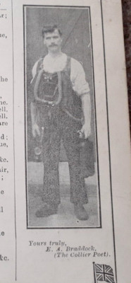 NOTTINGHAM BERGMANN 1. WELTKRIEG PROPAGANDAKARTE ERMUTIGUNG, AUTOR E BRADDOCK ANZUWERBEN