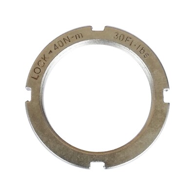 Lockring fixie Origin8, Torq Lite. Rosca BSA 1,29''x24TPI. 4P. Acero Cr-Mo. Plata