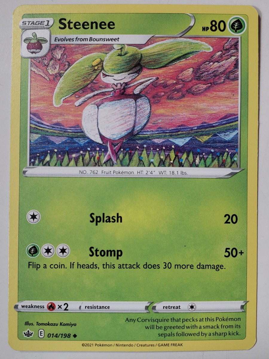 Steenee 014/198 NM - B2G1F - Chilling Reign Pokemon Card