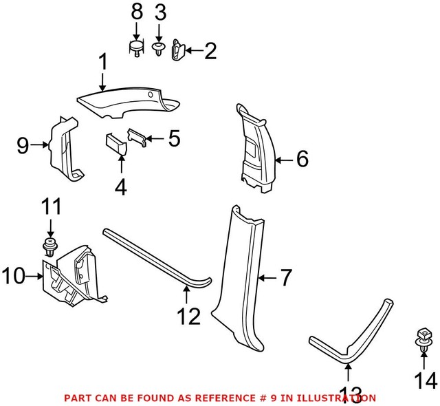 Genuine BMW X5 Kick Panel 51436967166 for sale online eBay