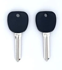 (2 Pack) Uncut PK3 Stamped Transponder Key B106-P T5 ID13 Chip for GM