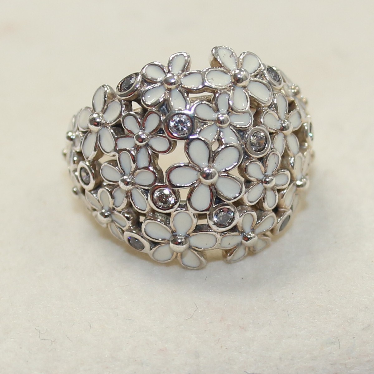 ★pandorum★ Glory ring PR-013 Pandora Timeless Pavé Triple-Row Gold-Plated Ring | REEDS