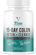 Colon Cleanse 15 Day Detox | Supports Weight Loss | Helps Eliminate toxins | ...
