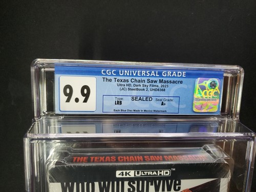 The Texas Chain Saw Massacre (Ultra HD, 1974) Dark Sky Films,CGC Graded (9.9-A+) - Picture 2 of 3