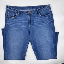 Ann Taylor Loft Womens Straight Leg Jeans Size 10 Blue Denim Cotton Casual