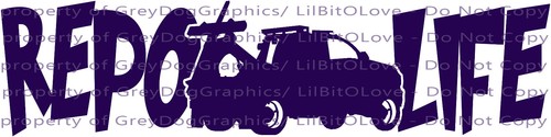 Repo Life Repossession Truck Vinyl Decal Sticker Tower Car Vehicle Service - 第 16/22 張圖片