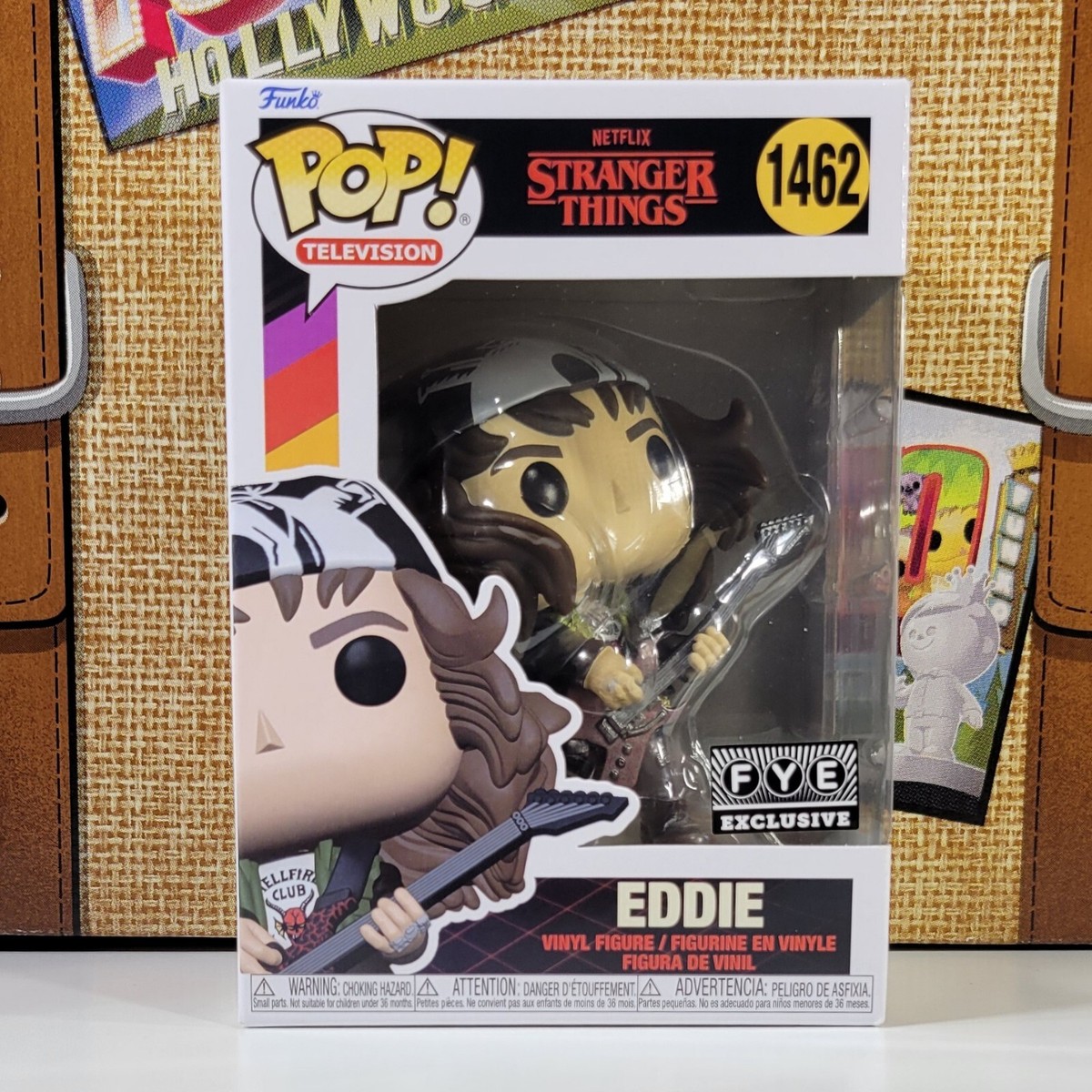 FUNKO POP EDDIE 1462 METALLIC FYE EXCLUSIVE STRANGER THINGS
