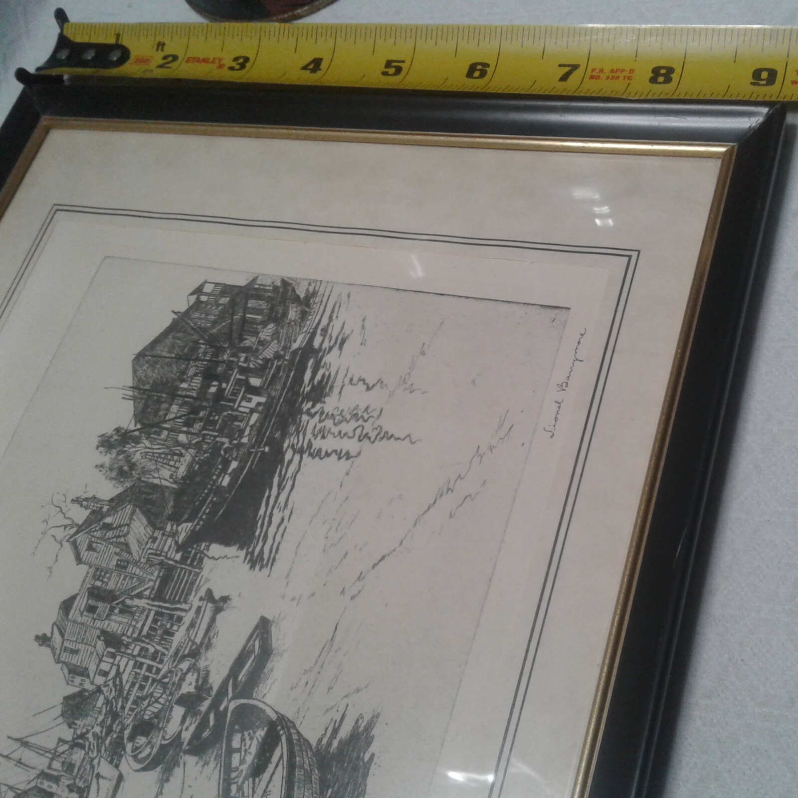 VINTAGE "SAN PEDRO LIONEL BARRYMORE" FRAMED GLASS COVER PRINT eBay