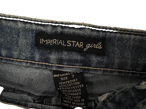 Imperial Star Shorts girls Blue Denim Shorts 7 - Picture 3 of 3