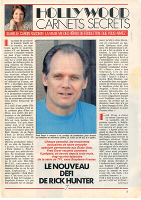 Clipping Presseschneider 1990 Fred Dryer Rick Hunter (3 Seiten)