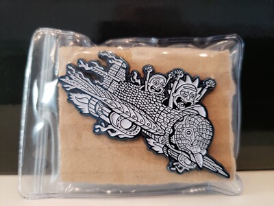 RARE! Rick and Morty Art Hat Pin LE /100 Tattoo Adult Cartoon