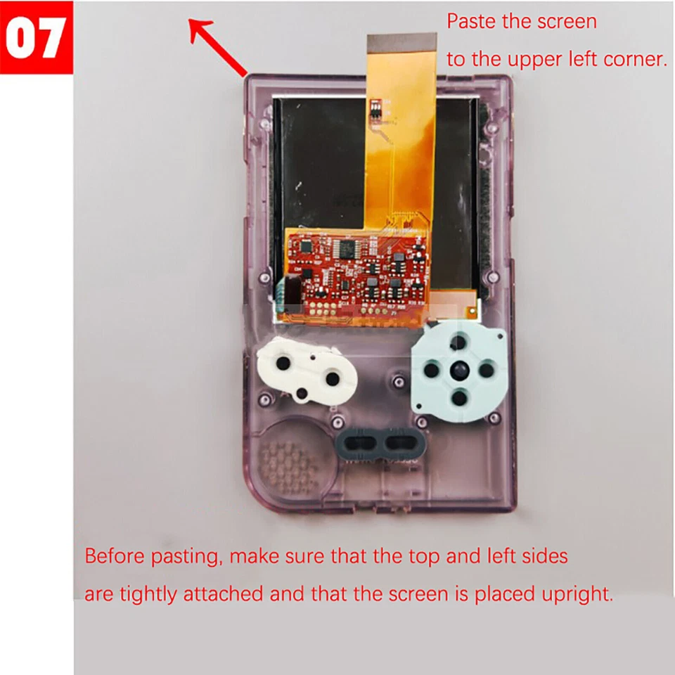 LCD Screen Kit For GBP Game Boy Pocket Game Console I Backlight Repair Parts - Image 4 of 4