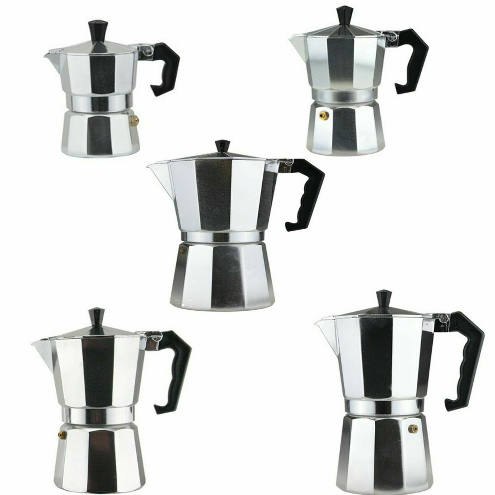 2, 6, 9, 12 Espresso Stove Top Coffee Maker Continental Moka