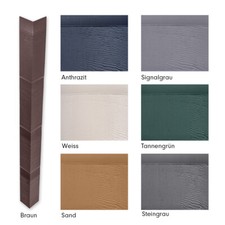 Wandverkleidung Ecke Zierer Holzoptik Ecke für Fassadenverkleidung aussen, Stück