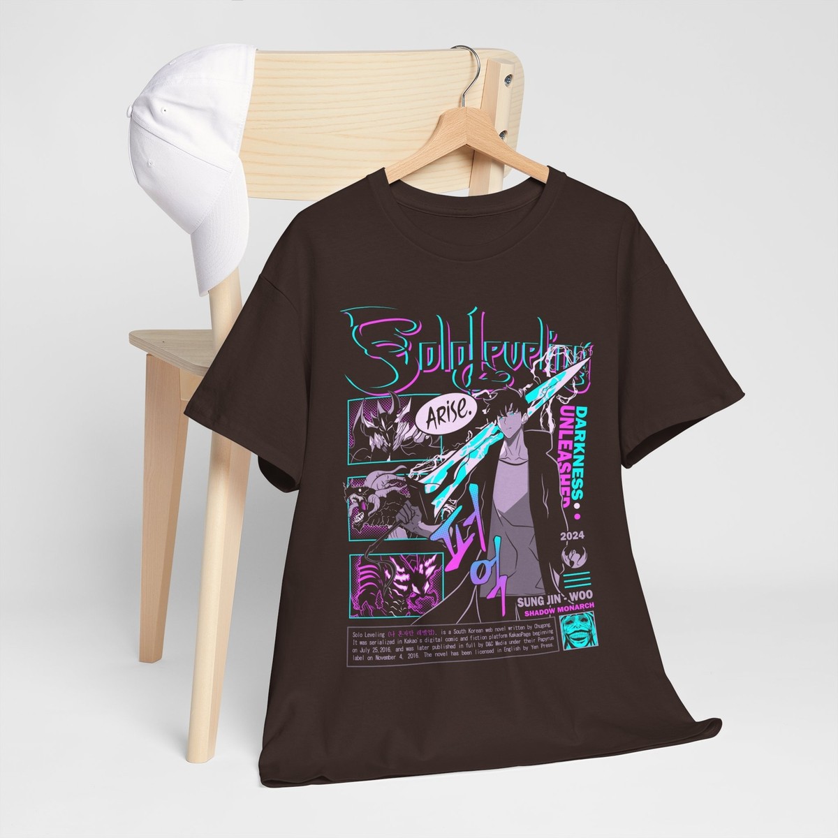 Solo shirt Leveling Shirt Sung Jinwoo Liu Zhigang Anime
