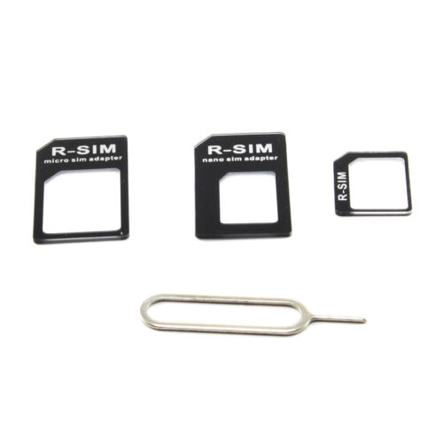 Nano Micro Mini Standard SIM Card Adapter Converter Kit Tray Tool - Picture 1 of 5