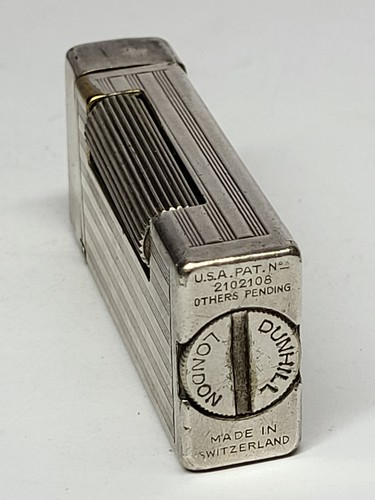 Vintage DUNHILL Silver Plated Mini Petrol Lighter - Picture 8 of 11