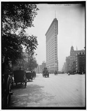 Flat-Iron Building Flatiron, Fifth Avenue and Broadway, New York c1900 OLD PHOTO