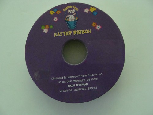 NEW Purple Flower Gift Ribbon Party Floral Polyester Nylon Bow 3/8" x 36' - Picture 4 of 6