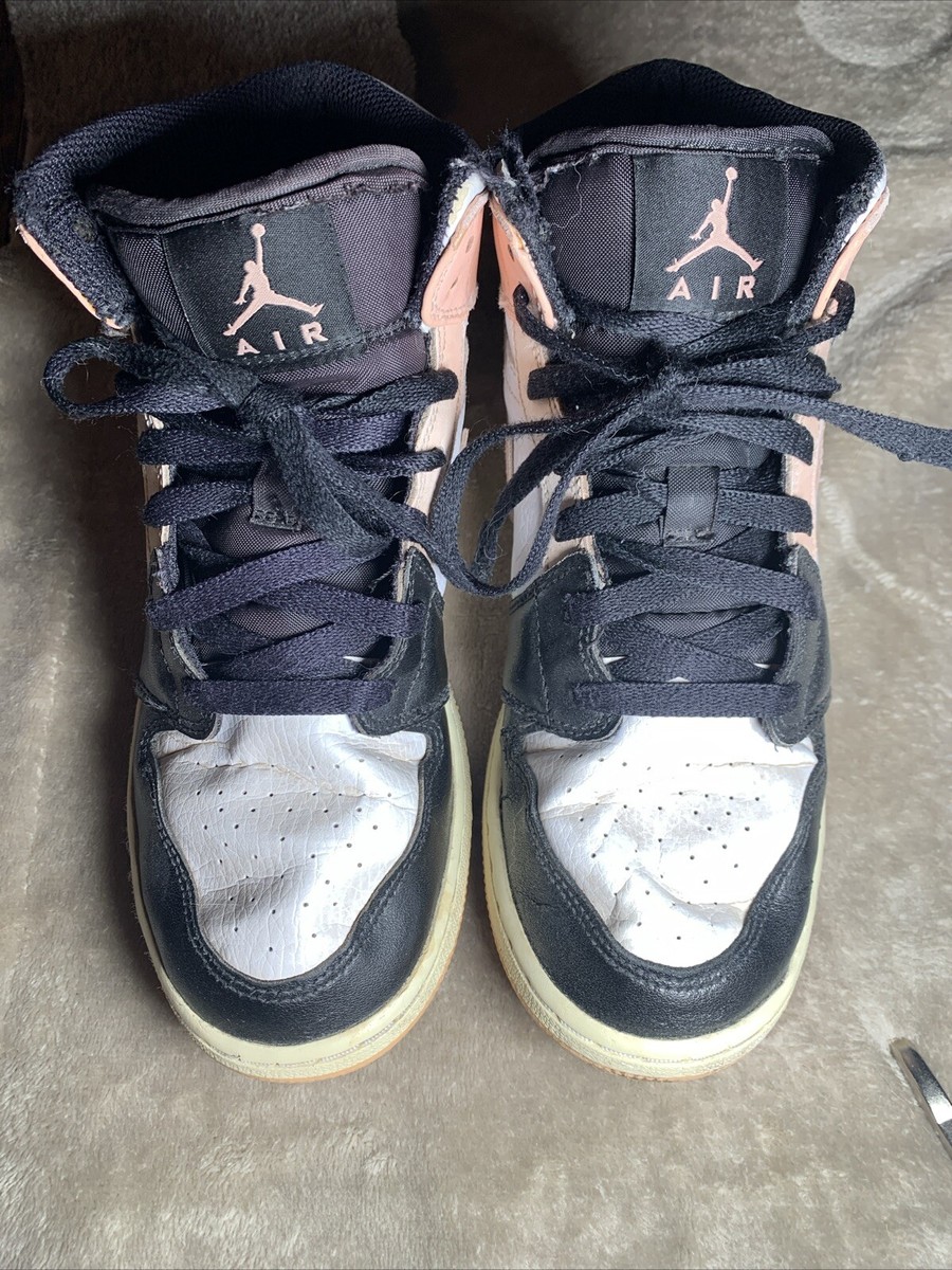 Size Jordan Air Mid GS White/Black/ Pink