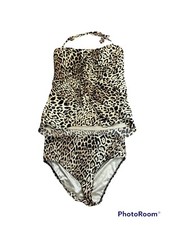 Victoria  s Secret Size Small 2 Pc Tankini Animal Print Swimsuit Bathing Suit
