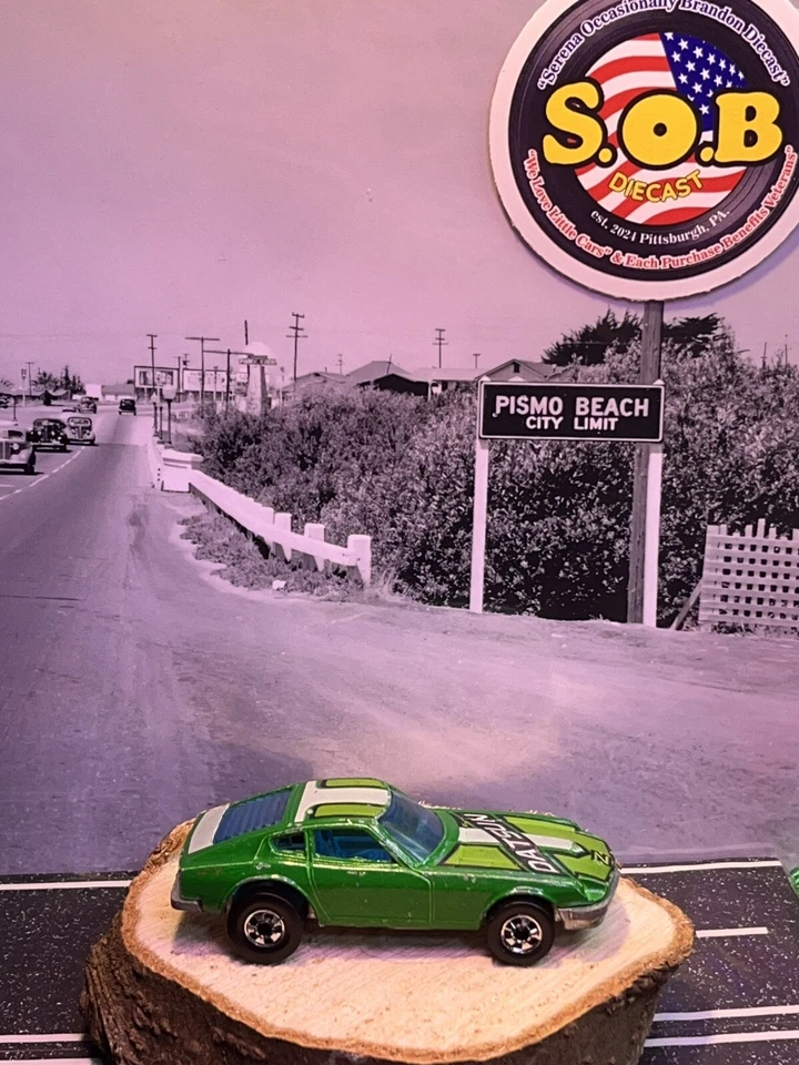 Hot Wheels Blackwalls 1976 Datsun Z Whiz 1:64 EX Cond Green Diecast - Image 4 of 4