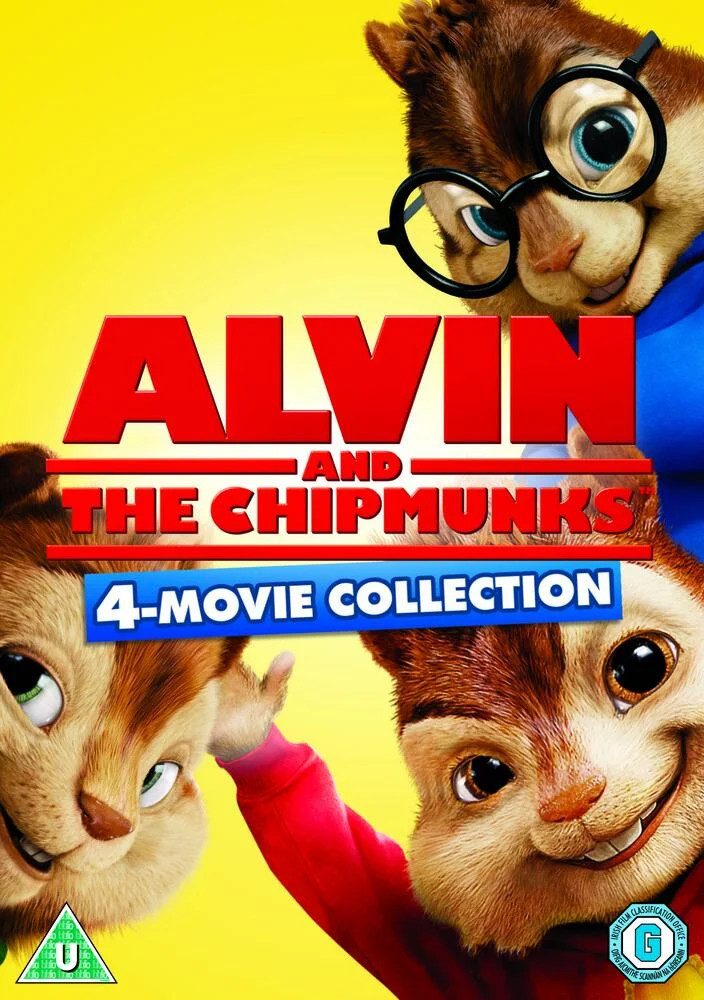 Alvin And The Chipmunks 1 to 4 Complete Movie Collection DVD