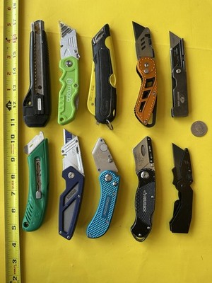 Lot Of 10 Box Cutters Varied Brands And Conditions