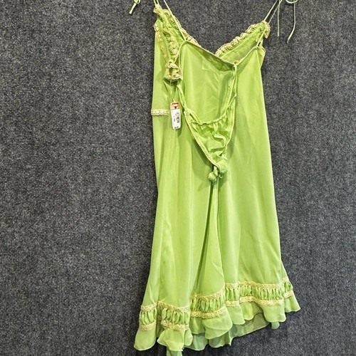 Vintage MED babydoll negligee set NWT fairycore slip dress lingerie lace chemise - Picture 5 of 11