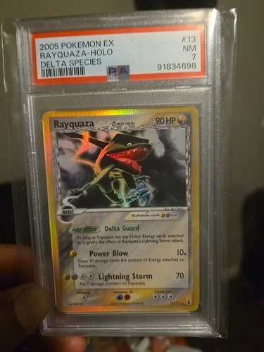 2005 Pokémon EX RAYQUAZA-HOLO  PSA 7