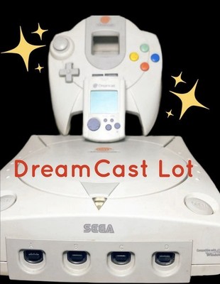 Sega Dreamcast Console Bundle | OEM Controller & Cables | DreamPSU Rev2.0 Mod
